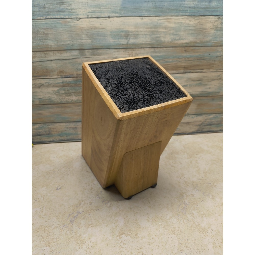 Kapoosh Batonnet Knife Block Light Oak WoodGrain with Flex Rod Technology